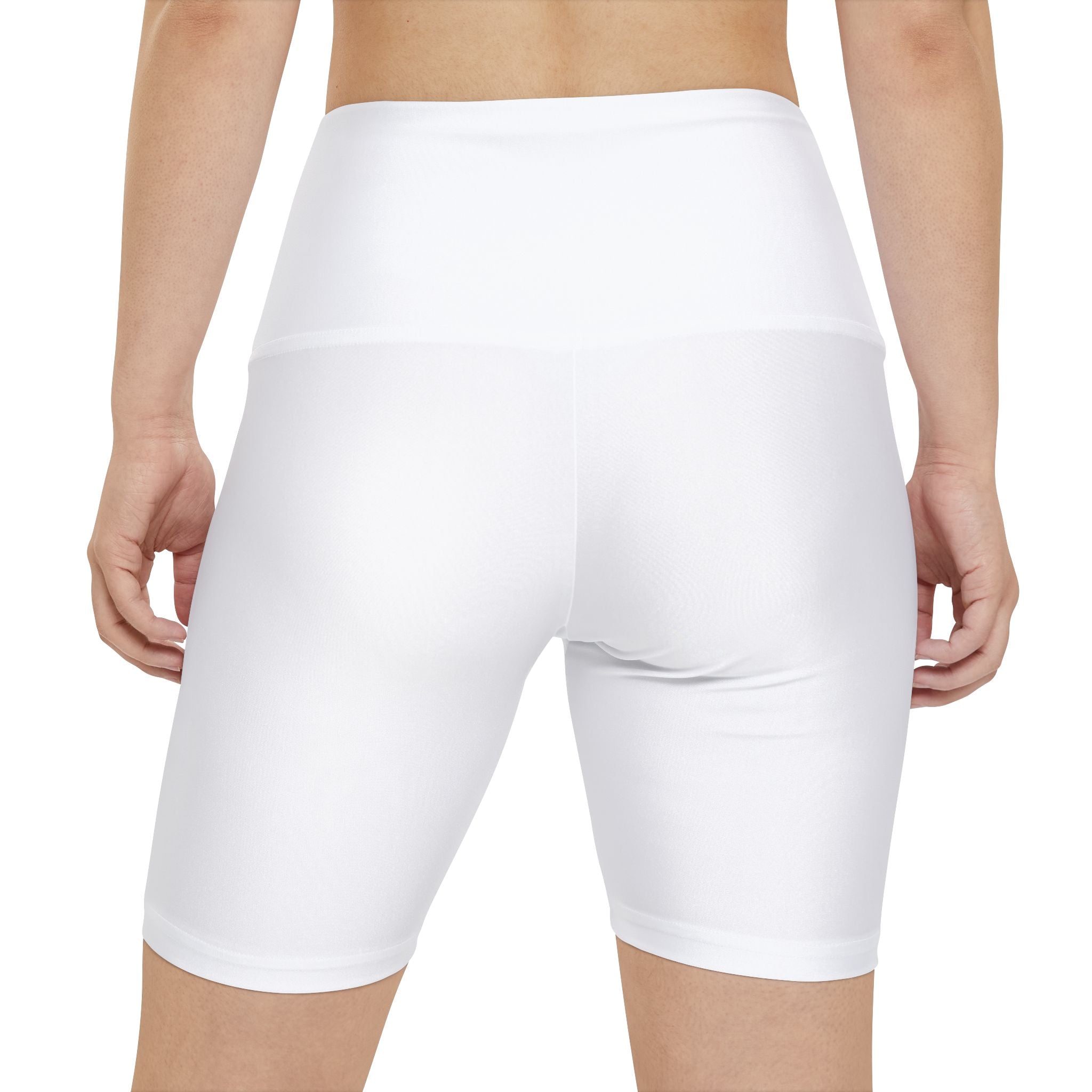 Women's Workout Shorts — Active Performance Yoga Biker Shorts with Small Logo
