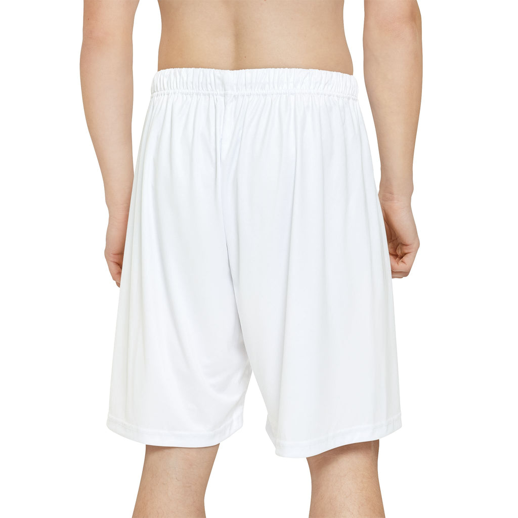 Athletic Basketball Shorts — Dynamic Hoop Player Graphic